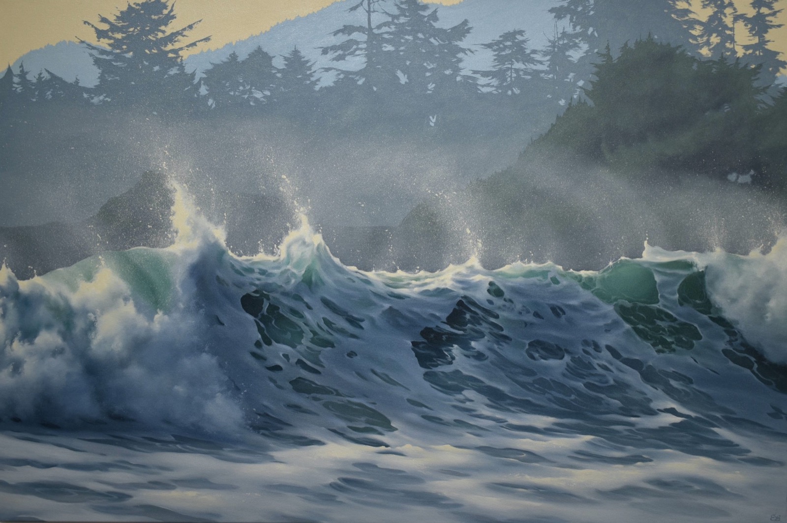 Cool Winds Blow — seascape oil painting